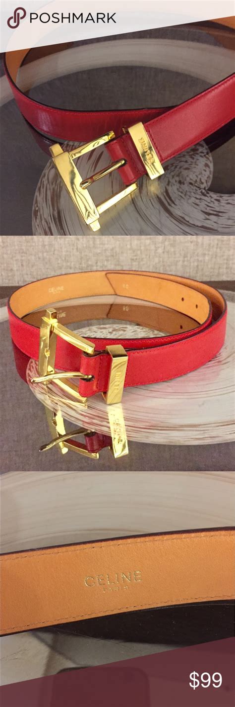 red celine belt|Celine belts for sale.